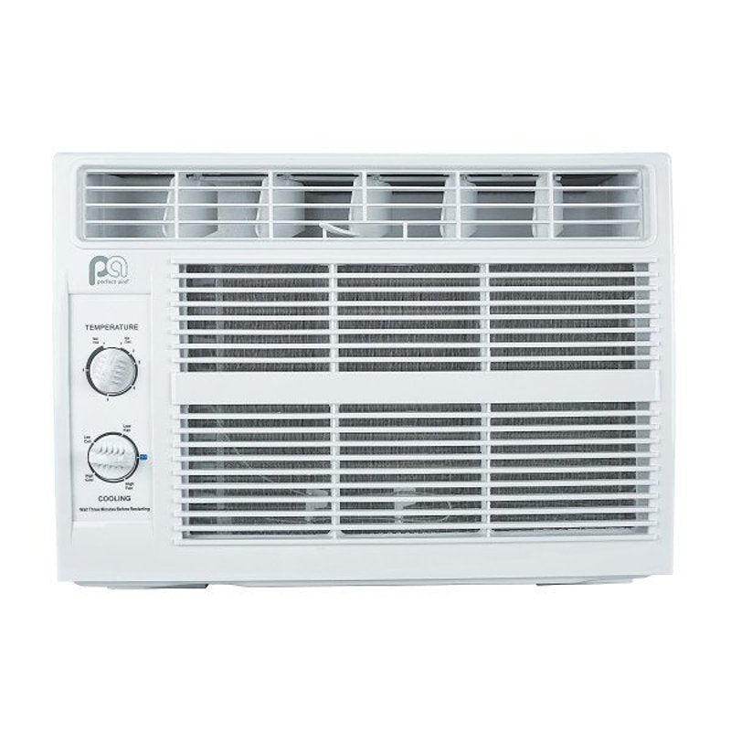 Perfect Aire 5PMC5000 Air Conditioner, 115 V, 5000 Btu Cooling, 100 to 150 sq-ft Coverage Area, Mechanical Control