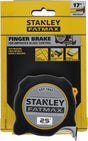 Fatmax FMHT38325S Tape Measure, 25 ft L Blade, 1-1/4 in W Blade, Steel Blade, Plastic Case, Black/Gray Case
