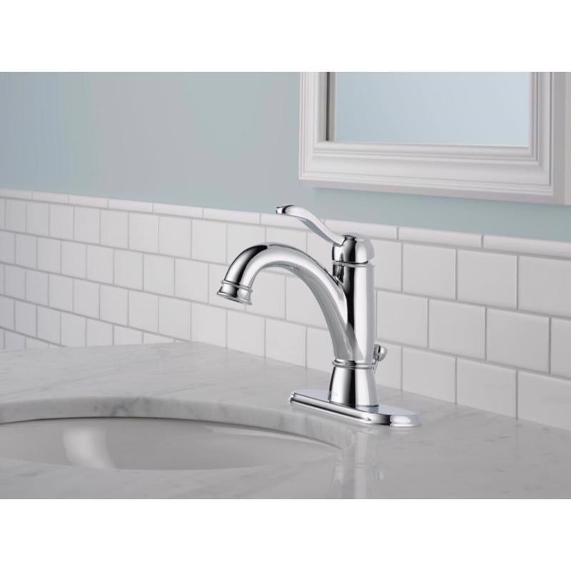 Delta Porter Chrome Contemporary Bathroom Faucet 4 in.
