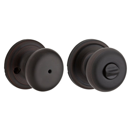 Kwikset Signature Series 730H11PRCALBX Privacy Door Knob, Venetian Bronze, Reversible Hand