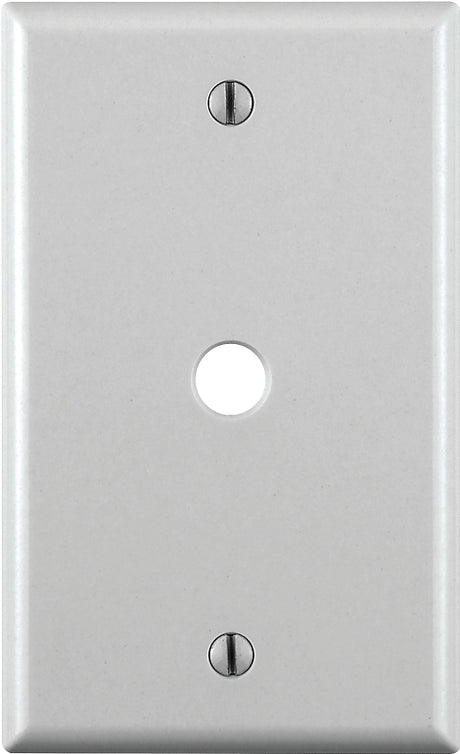 Leviton 001-88013-000 Standard Wallplate, 1-Gang, Plastic, White