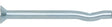 DEWALT Spike 05626-PWR Pin Anchor, 1/4 in Dia, 2 in L, Carbon Steel, Zinc