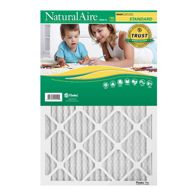 NaturalAire 18 in. W X 24 in. H X 1 in. Synthetic 8 MERV Pleated Air Filter 1 pk, Pack of 12