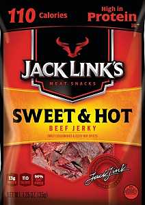 Jack Link's 10000008342 Snack, Jerky, Hot, Sweet, 1.25 oz, Pack of 10