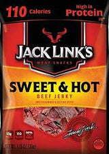 Jack Link's 10000008342 Snack, Jerky, Hot, Sweet, 1.25 oz, Pack of 10