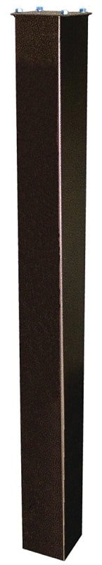 Mail Boss 7123 In-Ground Post Spreader Plate, 43 in L, 4 in W, 4 in H, Steel, Galvanized