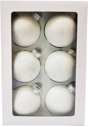 Hometown Holidays 99511 Ball Christmas Ornament, Glass, White