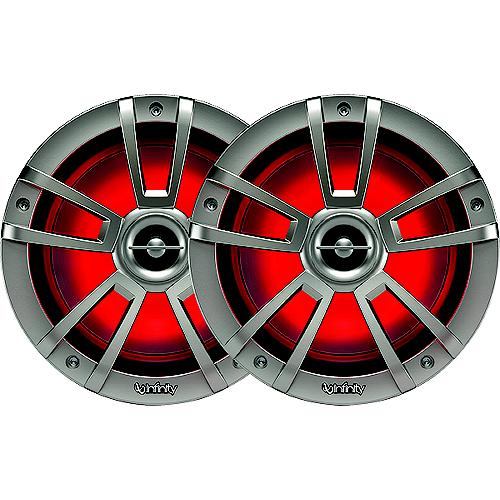 Infinity Coaxial Marine Speakers, 8″ Titanium, 1 pr.