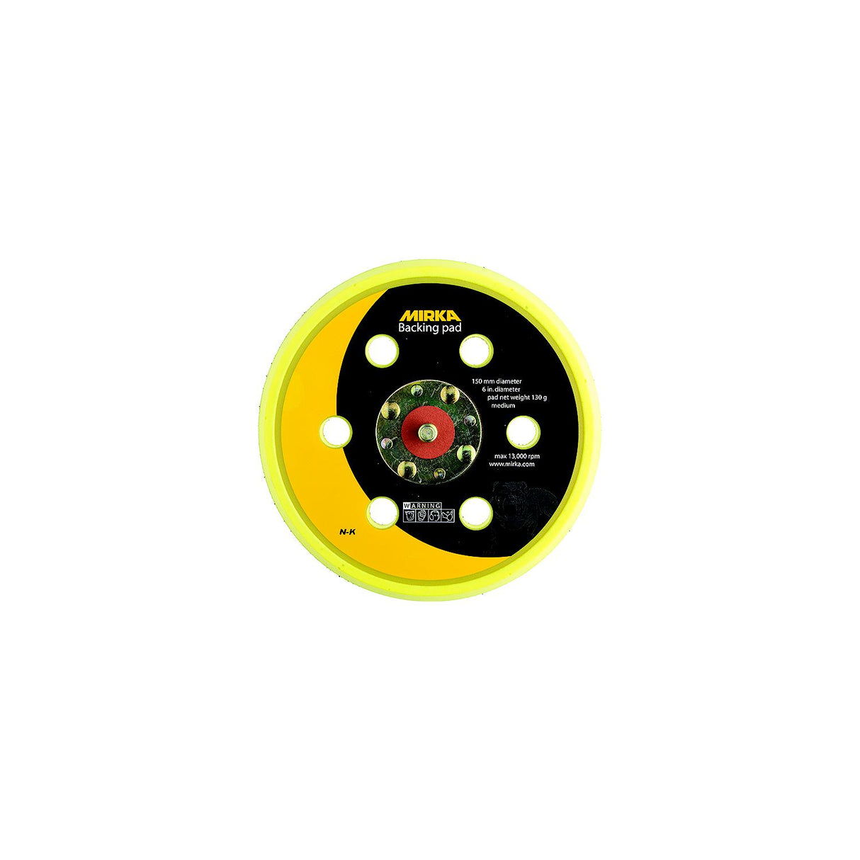 6″-5MM Grip Faced Soft Vacuum Backup Pad