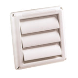 Deflect-O Supurr-Vent 6 in. L X 4 in. D White Plastic Vent Dryer Hood