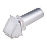 Deflect-O Jordan 14.75 in. L X 4 in. D Silver/White Aluminum/Plastic Vent Dryer Hood