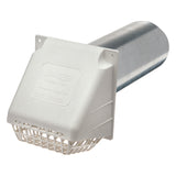 Deflect-O Jordan 14.75 in. L X 4 in. D Silver/White Aluminum/Plastic Vent Dryer Hood