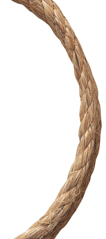 Baron 54427 Rope, 3/4 in Dia, 100 ft L, 695 lb Working Load, Manila, Natural
