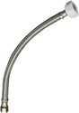 Plumb Pak EZ Series PP23854 Toilet Supply Tube, 3/8 in Inlet, Flared Inlet, 7/8 in Outlet, Ballcock Outlet, 12 in L