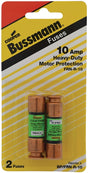 Bussmann FRN-R Series BP/FRN-R-10 Fuse, 10 A, 250 V, 20, 200 kA Interrupt, RK5, Cartridge, Time Delay Fuse