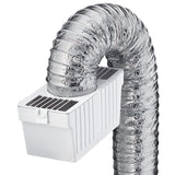Deflect-O Supurr-Flex 4 ft. L X 4 in. D Silver/White Aluminum/Plastic Lint Trap Kit