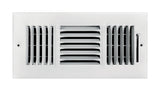 Tru Aire 4 in. H X 12 in. W 3-Way Powder Coat White Steel Wall/Ceiling Register
