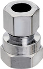 Plumb Pak PP20073LF Straight Adapter, 1/2 x 3/8 in, FIP x Compression, Chrome-Plated