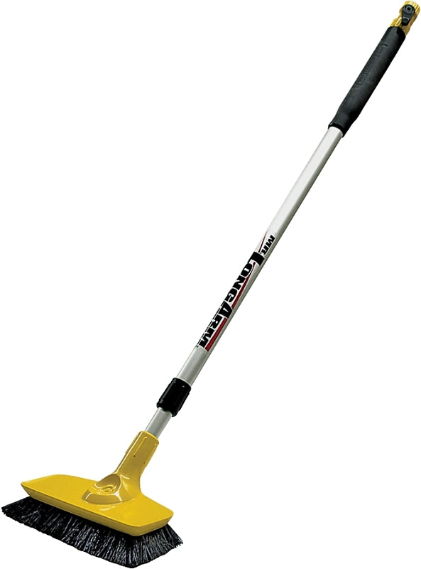 Mr. LongArm Woodmates Telewash II Series 8689 Deck Brush, 3.5 to 6.1 ft OAL, Aluminum Handle