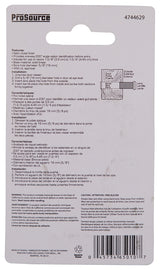 ProSource LR-002SN-PS Door Viewer, 200 deg Viewing, 1-3/8 to 1-3/4 in Thick Door, Solid Brass, Satin Nickel