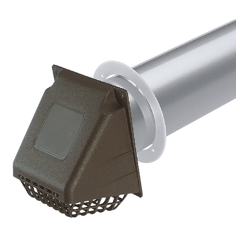 Ace 4 in. W X 6 in. L Brown Plastic Dryer Vent Hood, Pack of 6
