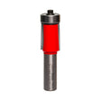 Freud Quadra-Cut 42-202 Downshear Helix Flush Trim Router Bit, 3/4 in Dia Cutter, 3-1/8 in OAL, 1/2 in Dia Shank