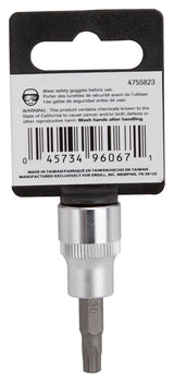 Vulcan 3505001920 Fractional Star Bit Socket, T30 Tip, Chrome