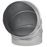 Imperial 8 in. D X 8 in. D Adjustable 90 deg Galvanized Steel Furnace Pipe Elbow, Pack of 4