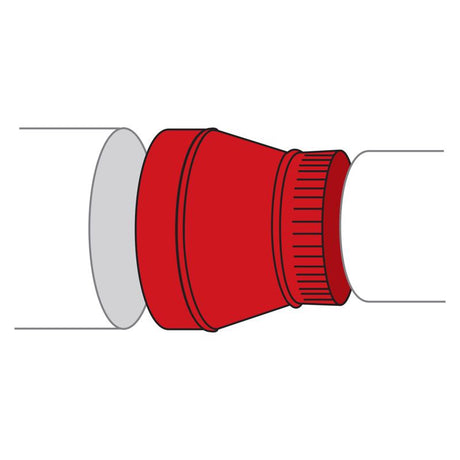 Imperial 6 in. D X 5 in. D Galvanized Steel Furnace Pipe Reducer