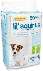 Ruffin'It Lil' Squirts 82050 Dog Training Pad, Cotton/Plastic, 22 in L, 21 in W