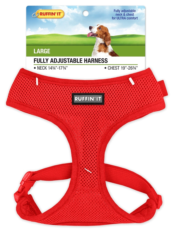 Ruffin'It 41466 Fully Adjustable Harness, 14-3/4 to 17-3/4 in x 19 to 26-3/4 in, Mesh Fabric, Assorted, Pack of 4