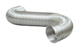 Deflect-O Jordan 96 in. L X 5 in. D Black/Silver Aluminum Semi-Rigid Vent Duct, Pack of 5