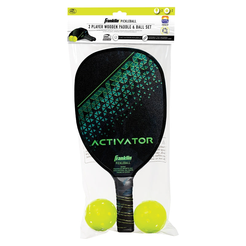 Franklin Sports Activator 52742 Paddle Ball Set, 8 Years and Up, Wood Racket
