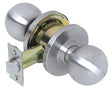 Tell Manufacturing CL100002 Passage Knob, Steel, Satin Chrome, 1-3/4 to 1-3/8 in Thick Door