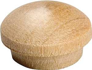 Waddell 8400.50 OAK CS Series Screw Hole Button, 1/2 in Head, Oak Wood