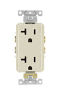 Decora R86-16352-0TS Duplex Receptacle, 2 -Pole, 20 A, 125 VAC, NEMA: 5-20R, Light Almond