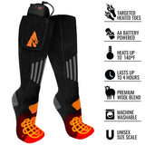 ActionHeat AH-SK-AA-03-L-XL Battery Heated Socks, Unise, L/XL, Cotton/Spandex/Wool, Black, Pack of 3