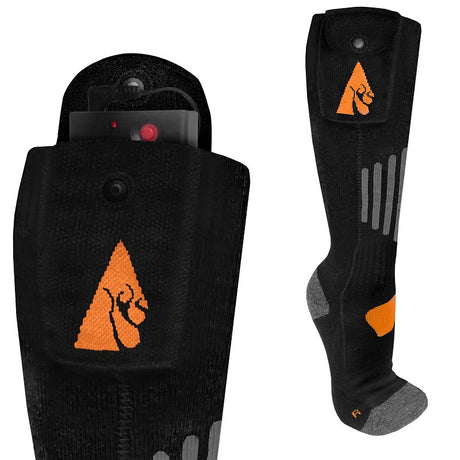 ActionHeat AH-SK-AA-03-L-XL Battery Heated Socks, Unise, L/XL, Cotton/Spandex/Wool, Black, Pack of 3