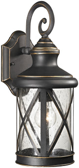 Boston Harbor LT-H04 Single Light Outdoor Wall Lantern, 60 W, 120 V, A19 or CFL, Steel, Oil Rubbed Bronze