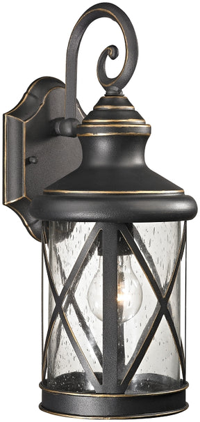 Boston Harbor LT-H04 Single Light Outdoor Wall Lantern, 60 W, 120 V, A19 or CFL, Steel, Oil Rubbed Bronze