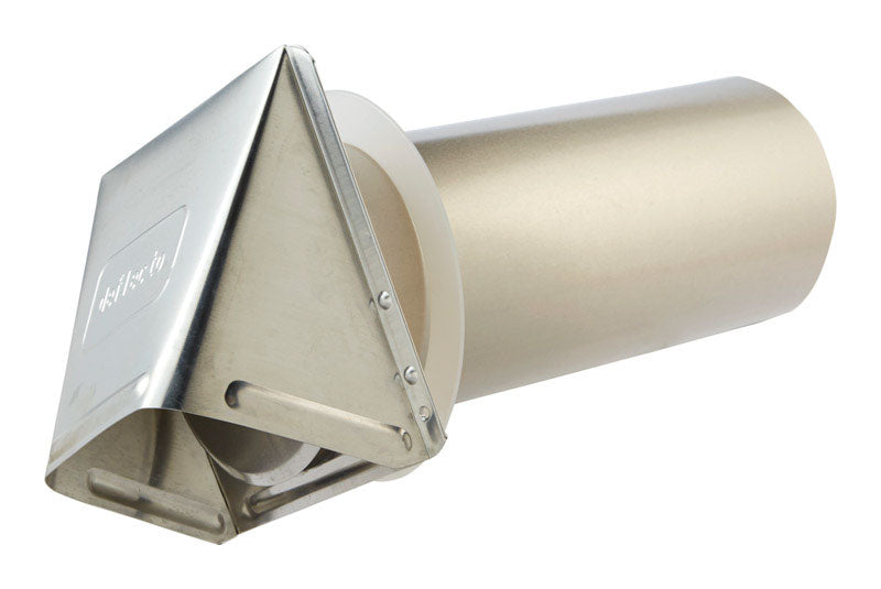 Ace 4 in. W X 6 in. L Silver Aluminum Dryer Vent Hood, Pack of 6