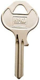 Hy-Ko 11010M17 Key Blank, Brass, Nickel, For: Master Vehicle Locks, M17 Key Number, Pack of 10