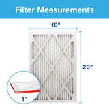 Filtrete Allergen Defense 16 in. W X 20 in. H X 1 in. 1000 MPR Pleated Air Filter 1 pk, Pack of 4