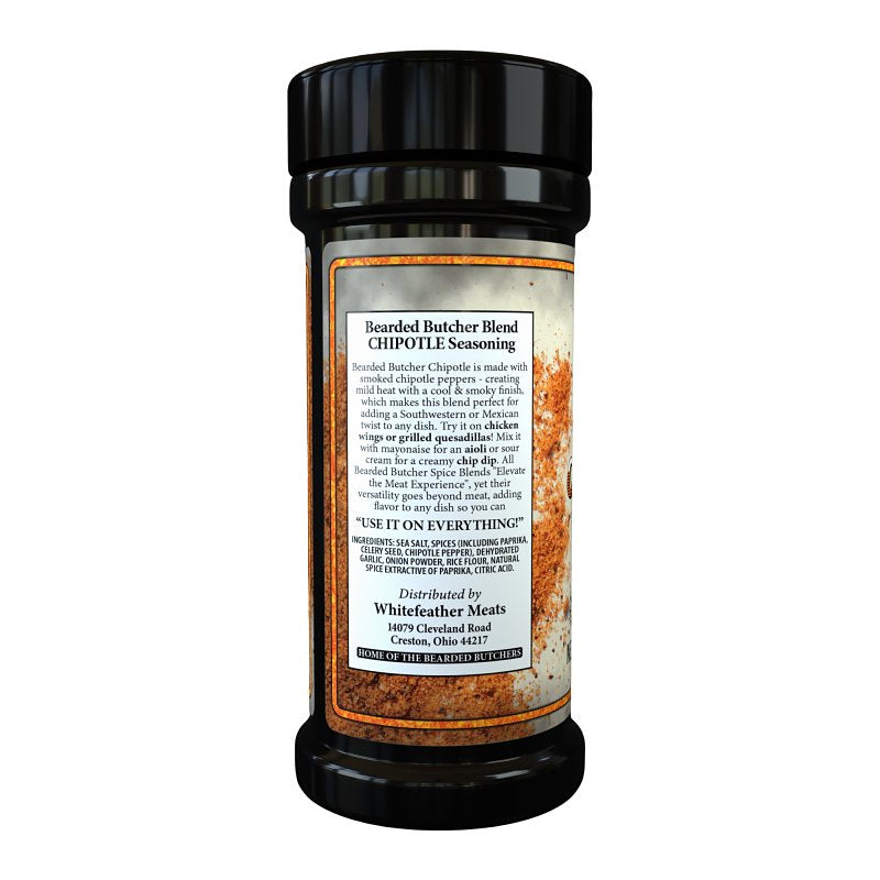 Bearded Butcher BB-4285 Seasoning, Chipotle Blend, 10 oz Shaker