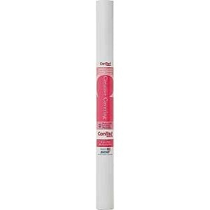 Con-Tact 09F-C9953-12 Contact Paper, 9 ft L, 18 in W, Vinyl, White