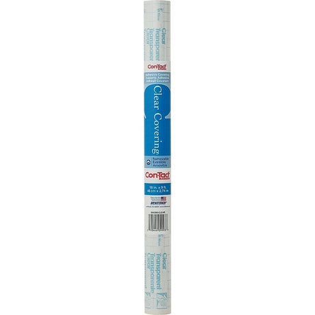 Con-Tact 09F-C9993-12 Contact Paper, 9 ft L, 18 in W, Vinyl, Clear