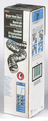 Deflect-O Supurr-Flex 300 in. L X 4 in. D Silver Aluminum Dryer Transition Duct
