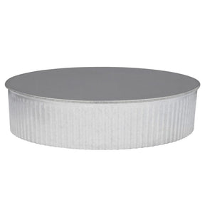 Imperial 7 in. D Galvanized Steel Pipe End Cap