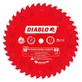 Diablo D1040UX General-Purpose Saw Blade, 10 in Dia, 40-Teeth, TiCo Carbide Cutting Edge
