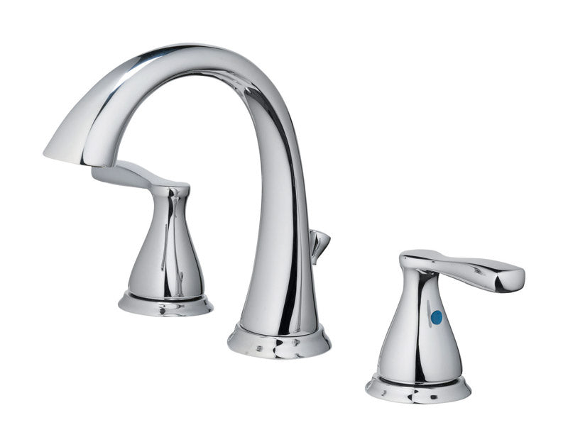 OakBrook Modena Chrome Modern Widespread Bathroom Sink Faucet 6-8 in.